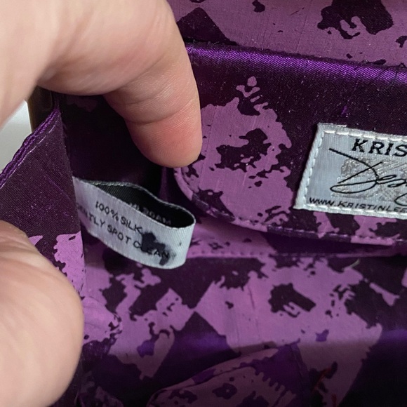 Kristen Lee Designs, Water Knabe, Silk Floral, Mini Bag, Satchel, RARE, like new - Picture 8 of 13